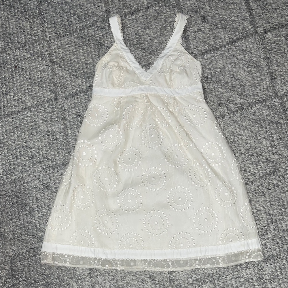 Lilly Pulitzer Elegant Cream Lace Slip Dress